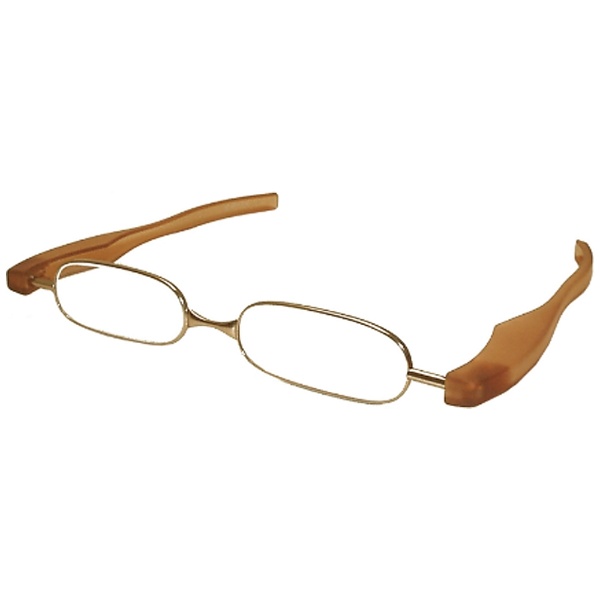 折りたたみ老眼鏡 ポッドリーダー スマート（ 1.50） ブラウン