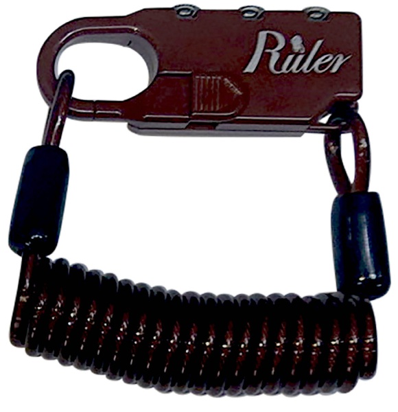 Ruler ミニロック(60mm×23mm×9.5mm ブラウン) MC-2013U
