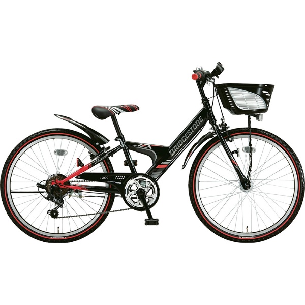 20型 子供用自転車 エクスプレス ジュニア(ブラック&レッド 6段変速)EXJ06