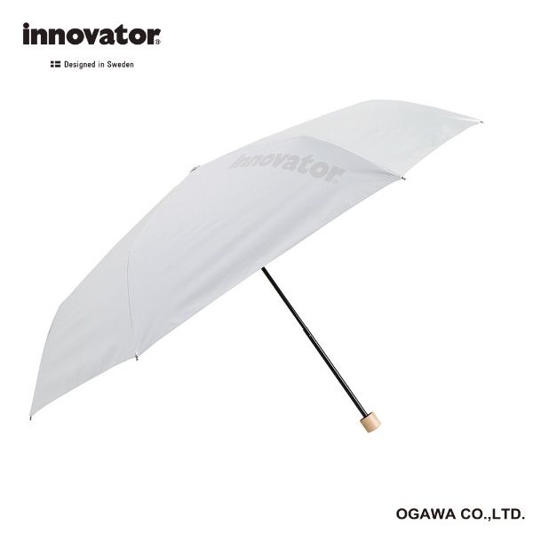 折りたたみ傘 innovator（イノベーター） ホワイト×グレー IN-60M-33 [晴雨兼用傘  60cm]